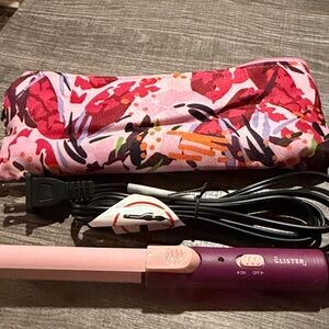 Glister Mini Travel Curling Iron in Apricot Plum NIP
